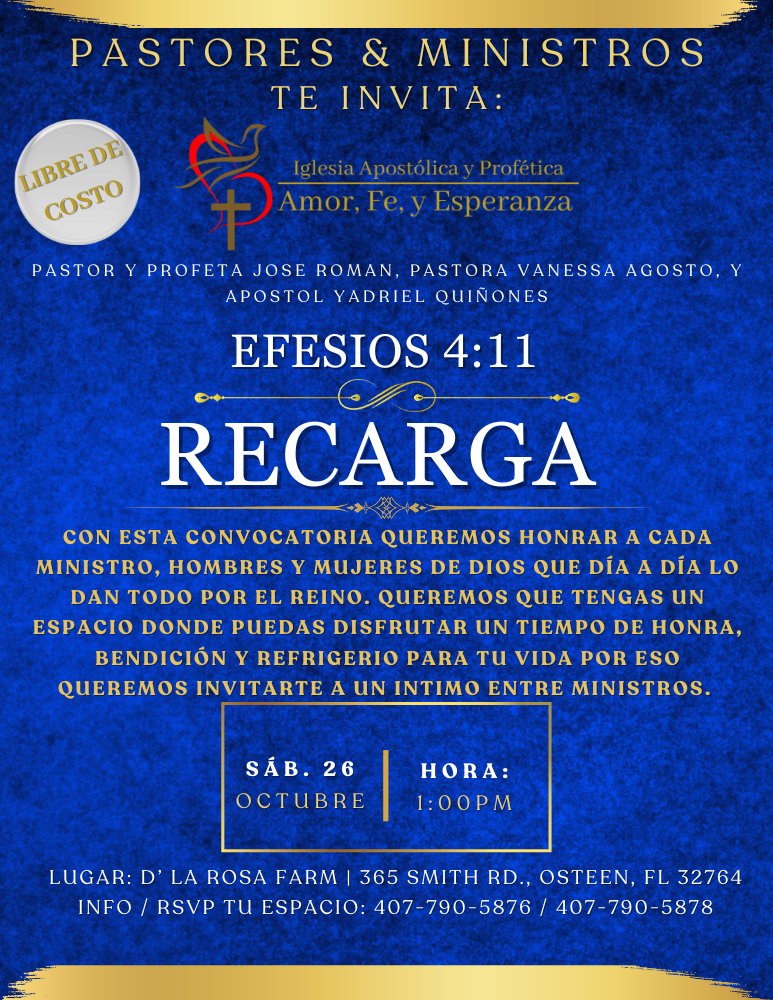 "RECARGA- EFESIOS 4:11"