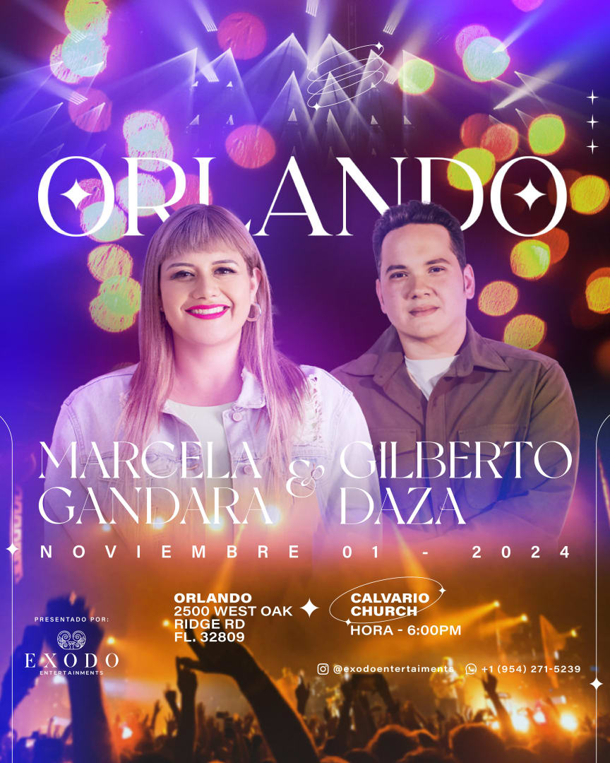 Marcela Gandara & Gilberto Daza en Concierto, Orlando