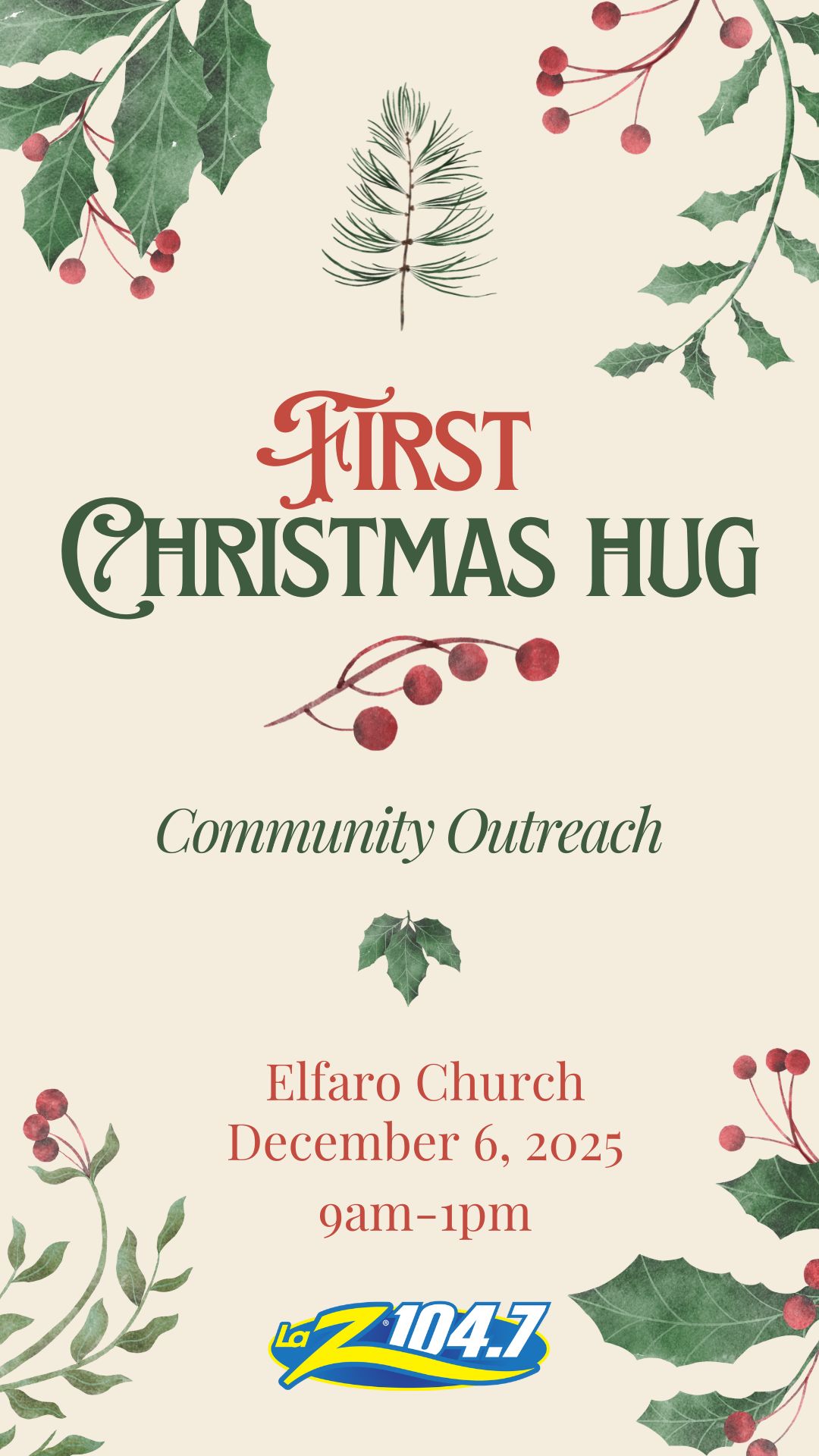 First Christmas Hug Community Outreach