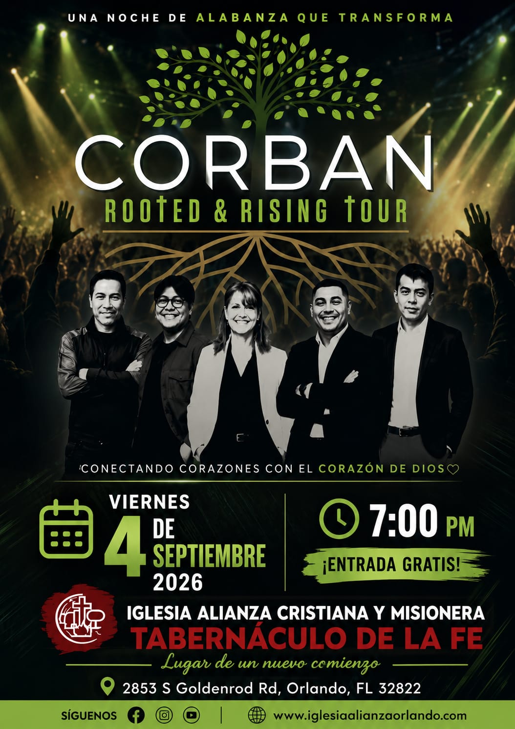 CORBAN – Rooted and Rising Tour