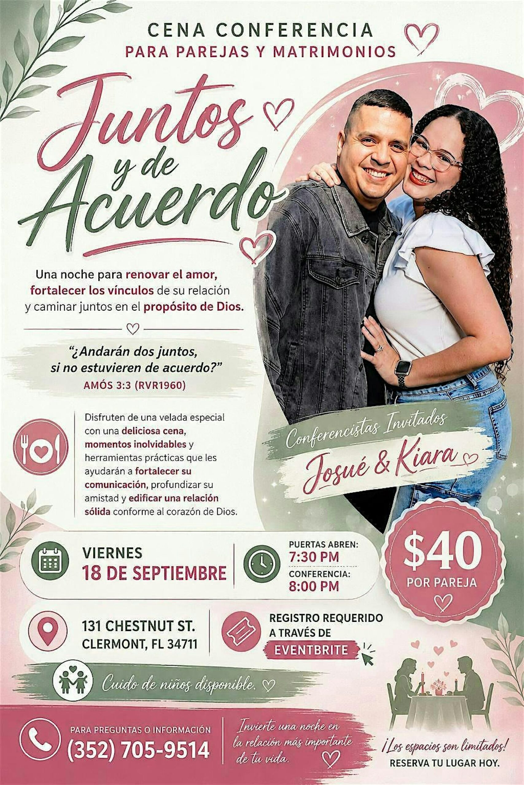 Cena Conferencia: Juntos y de acuerdo