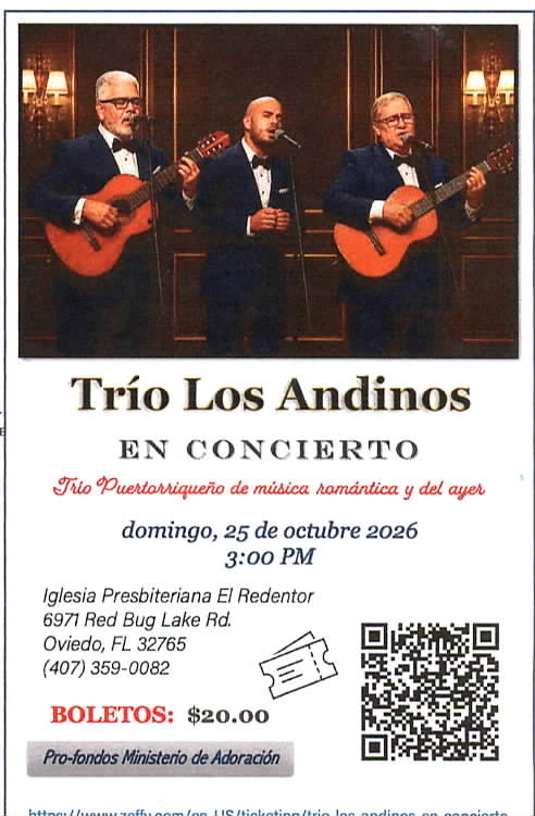 Concierto Trio Los Andinos de Puerto Rico